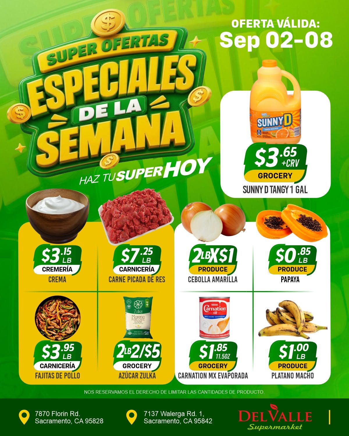 Del Valle Especiales de la Semana - Sep 02-08